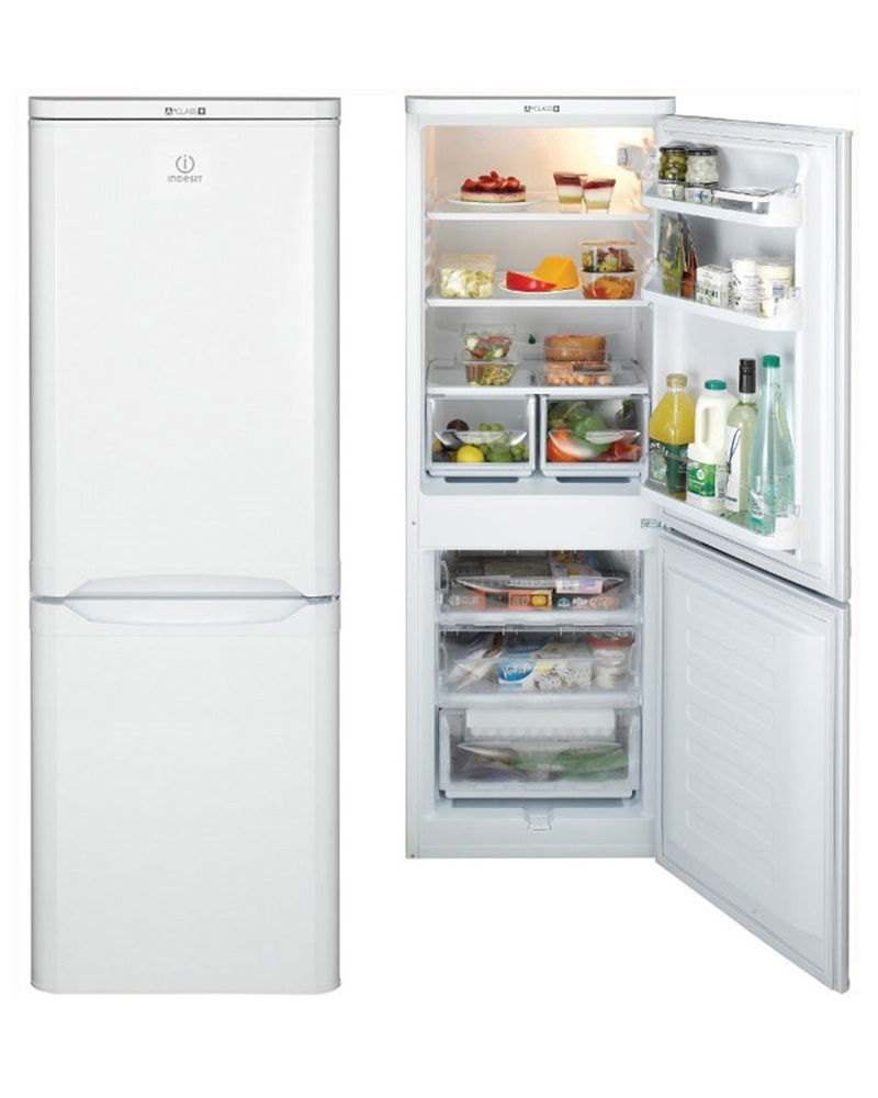 Indesit Ncaa55 Smart Slim Fridge Freezer In White